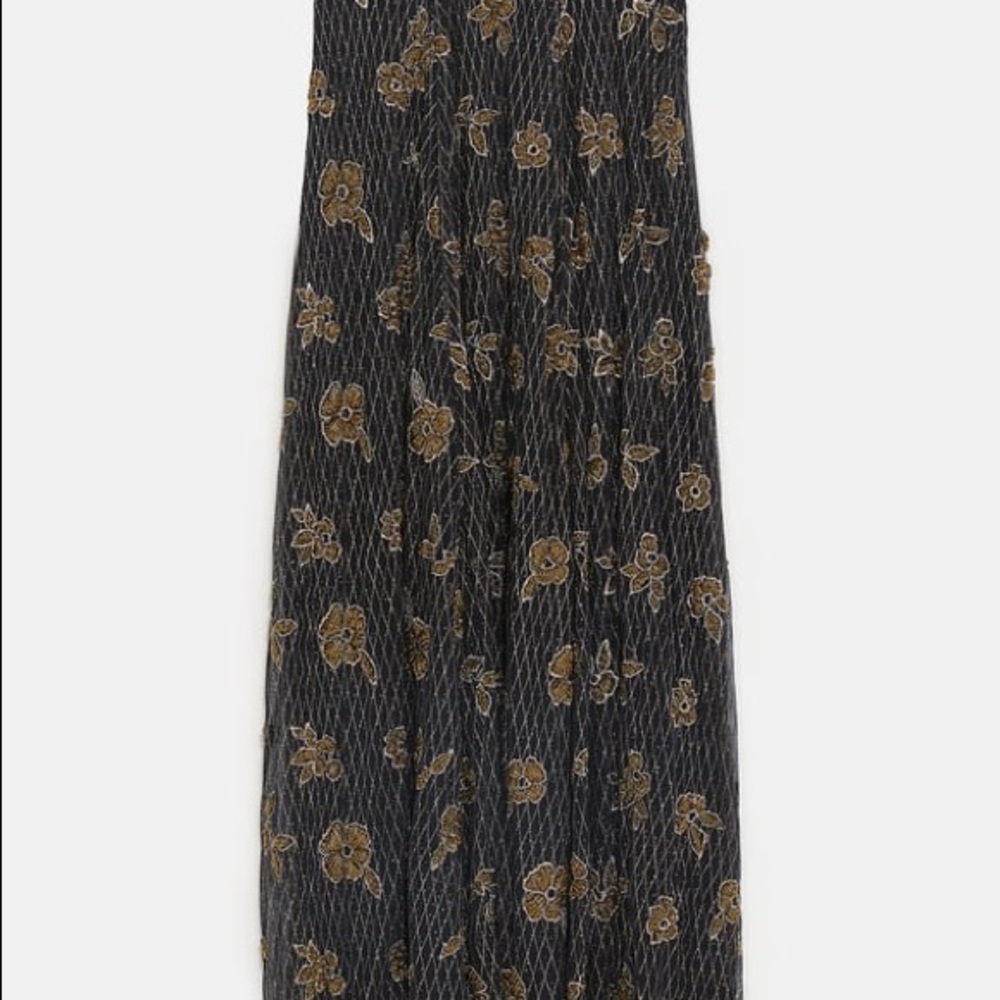 Zara limited edition embroidered sequin skirt - Picture 5 of 7